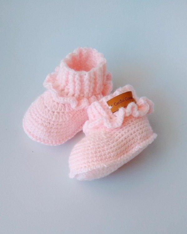 Producto - Escarpines Lola - rosa bebe