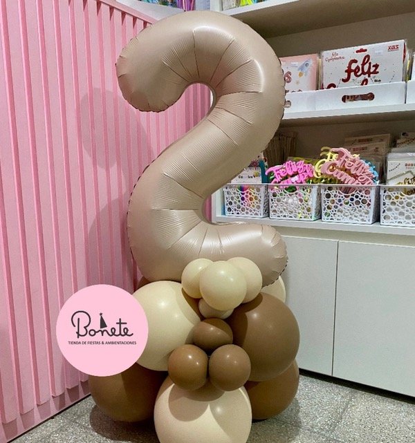 Producto - Bouquet de globos con número (LEER PIE DE FOTO)