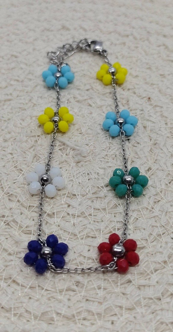 Producto - Pulsera con flores de color