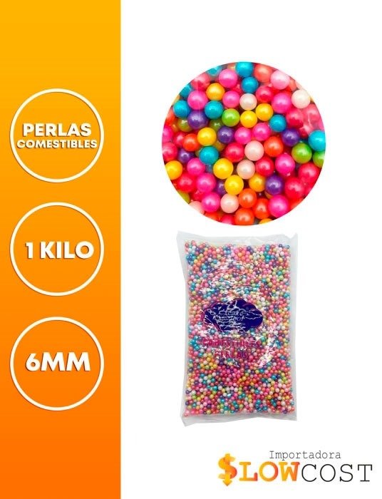 Producto - SPRINKLES/PERLAS COMESTIBLES X 10 GRS CHICAS 4MM MULTICOLOR