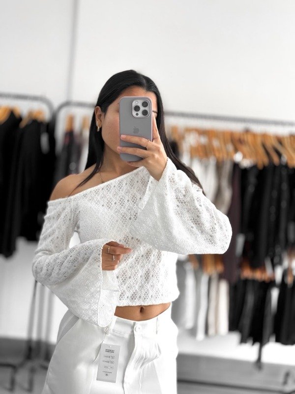 Producto - Top Fiore blanco