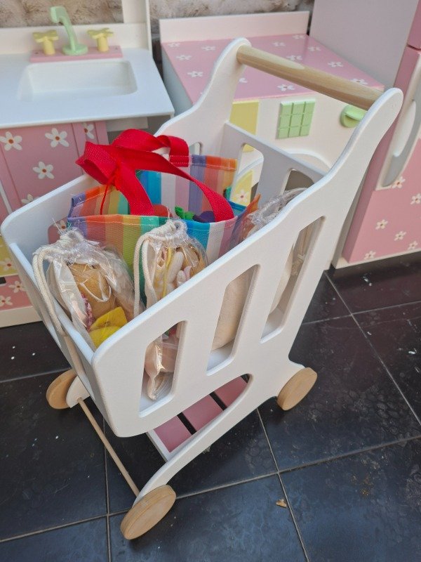 Producto - CARRITO DE SUPER CON COMIDITAS DE TELA - 0