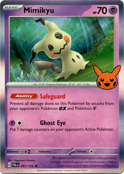 Producto - Mimikyu - 097/193 - Trick or Trade BOOster Bundle 2023 - Holo