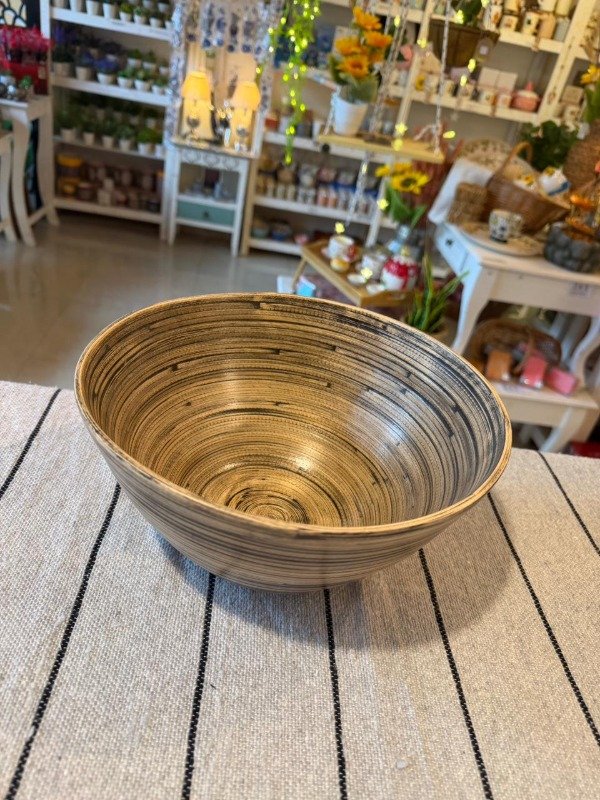 Producto - Bowl grande Línea bamboo oscura -(Efectivo: 35.920)