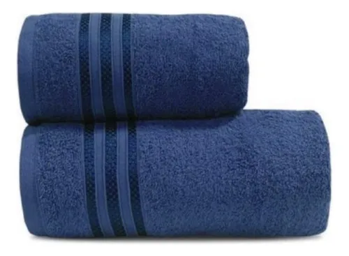 Producto - JUEGO DE TOALLA Y TOALLON AZUL OSCURO