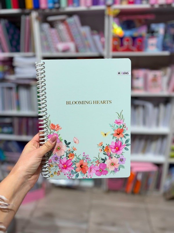 Producto - Cuaderno mooving blooming hearts
