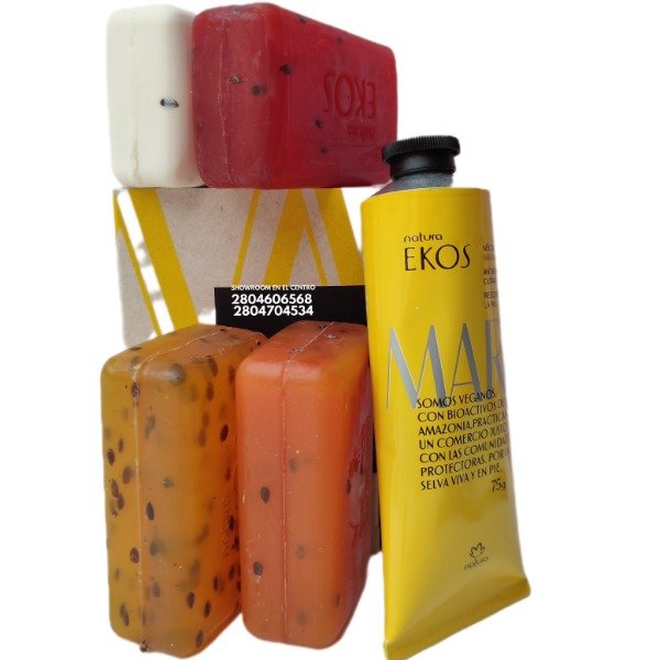 Producto - Jabones exfoliantes x 4 + hidratante de manos 75gr