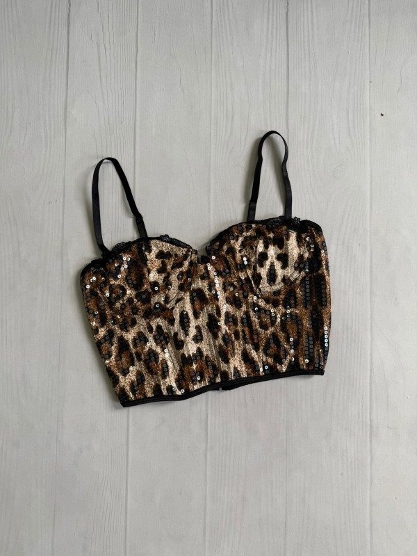 Producto - [5476] IMPORTADO Corset ballenas lentejuelas print