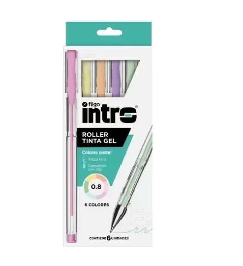 Producto - Birome Filgo Intro Pastel x6