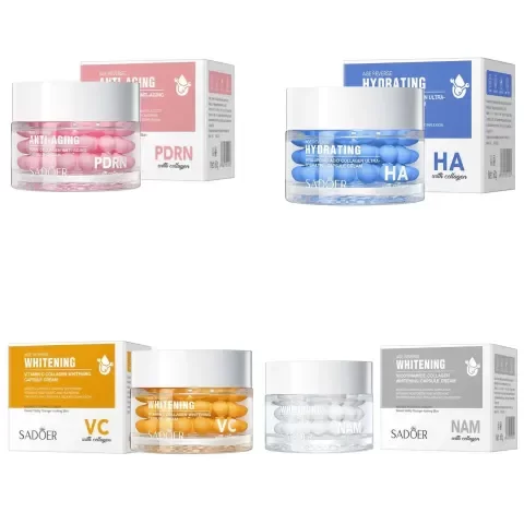 Producto - Crema facial con capsulas 60gr - SADOER
