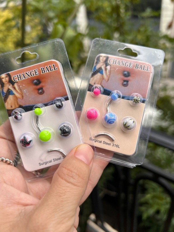 Producto - 2 set de piercing ombligo