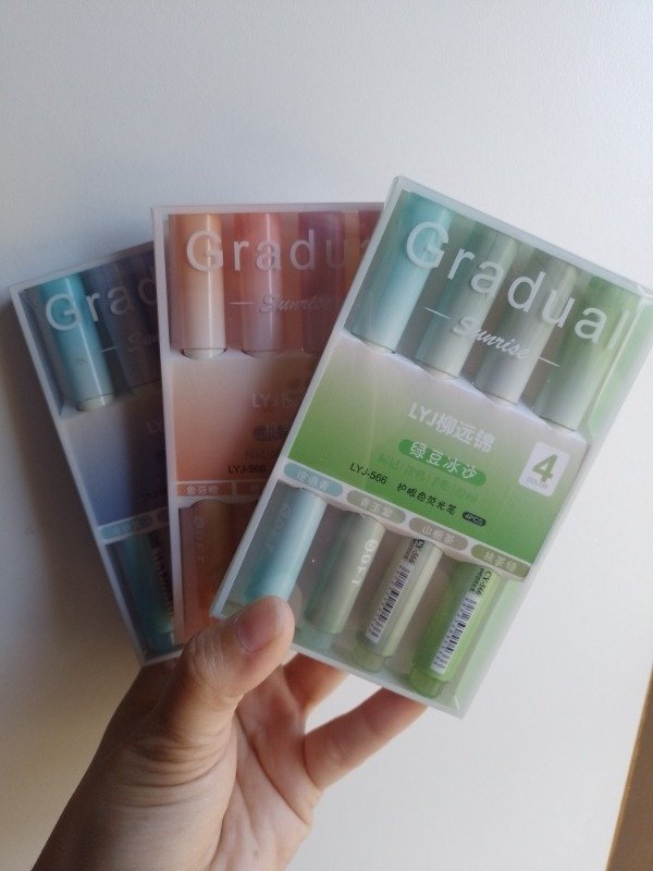 Producto - Resaltadores de tonalidades graduales