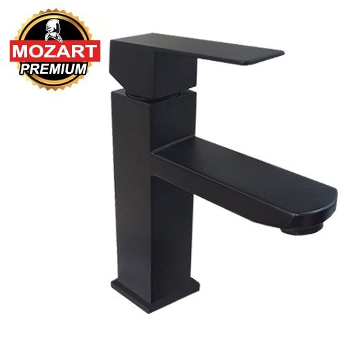 Producto - MONOCOM NEGRA FRANKFURT LAVATORIO PICO BAJO PLANO REDONDEADO  - 7655