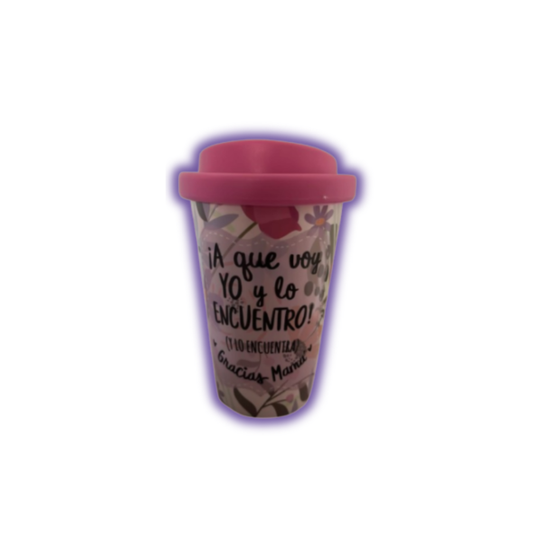 Producto - Bulto de Vaso térmico serigrafía con tapa a rosca 1 color
