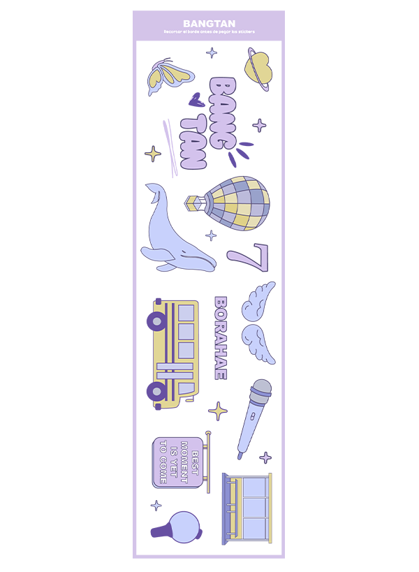 Producto - BangTan Sticker DTF UV - BTS