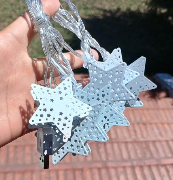 Producto - Luz led estrella metal 10 luces