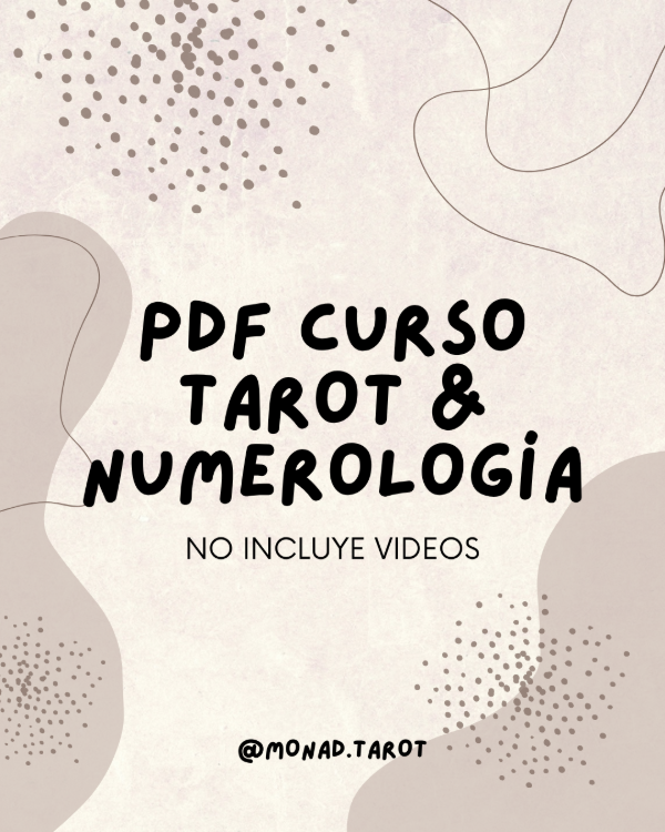 Producto - CURSO: Tarot y Numerología (MANUAL PDF)