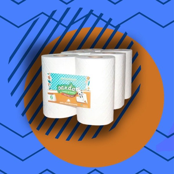 Producto - ROLLO COCINA PANDA 6 X 200 PAÑOS