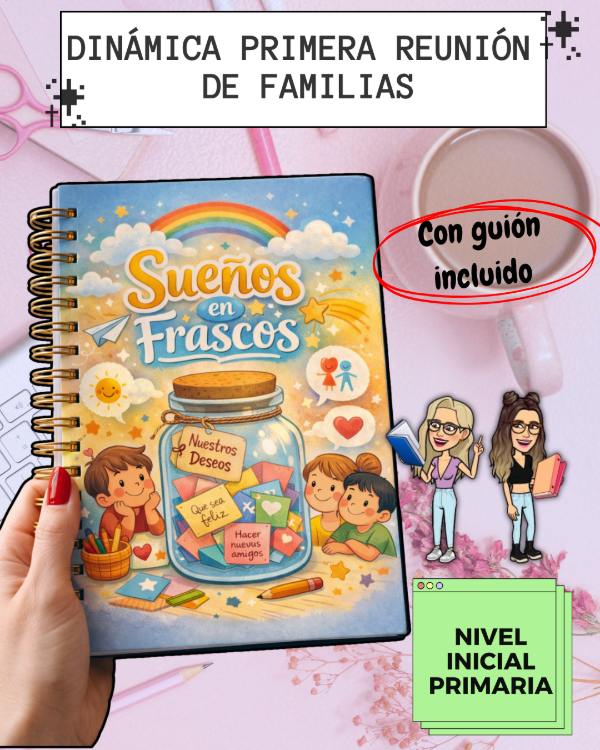 Producto - DINAMICA DEL FRASCO DE LOS SUEÑOS. Primera reunión de familias