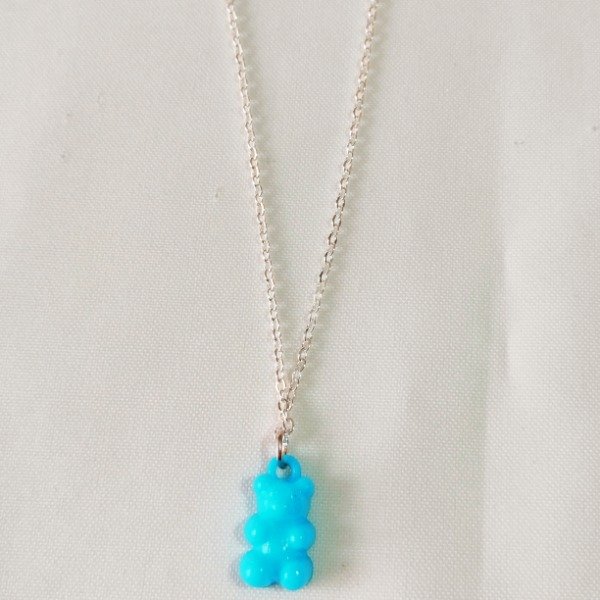 Producto - Cadena Gummy bear turquesa opaco