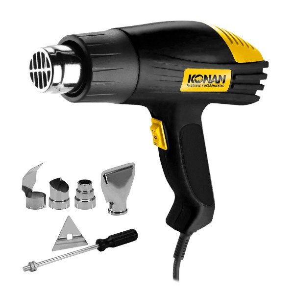 Producto - Pistola De Calor 2000 W - 2 Boquillas Konan Kpc/2000