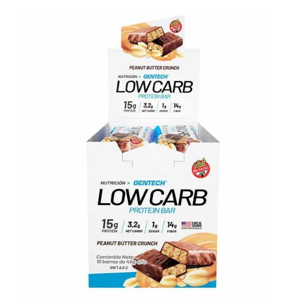 Producto - Barras Low Carb 10 unidades GENTECH