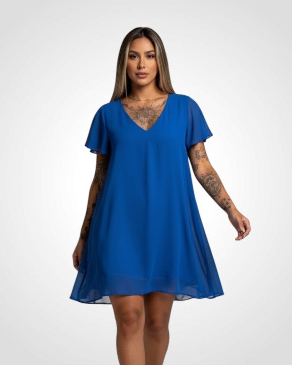 Producto - VESTIDO CORTO DE GASA CABO 0081