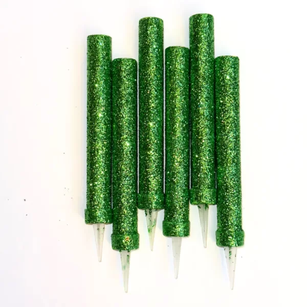 Producto - Bengala lisa con brillo x4un color verde oliva