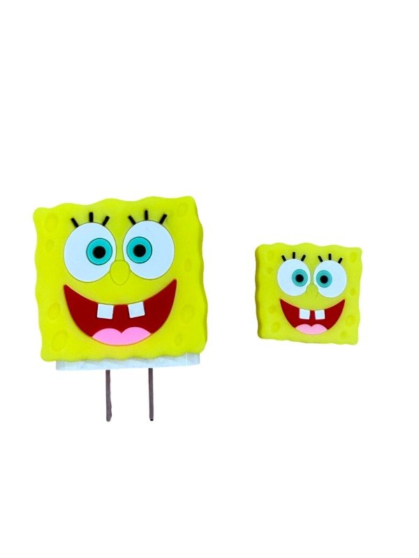 Producto - KIT P CARGADOR IPHONE - 2 PIEZAS BOB ESPONJA