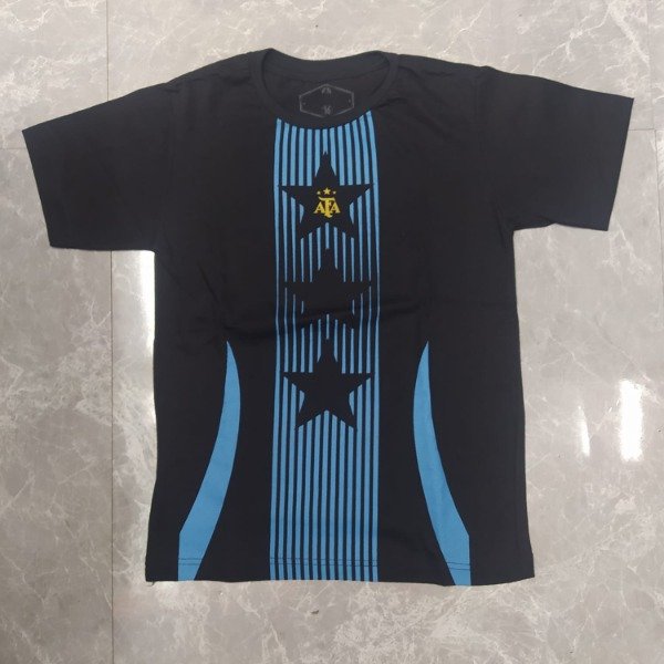 Producto - Remera Manga Corta Selección Argentina 3 Estrellas  ( FUTBOLREÑMC )
