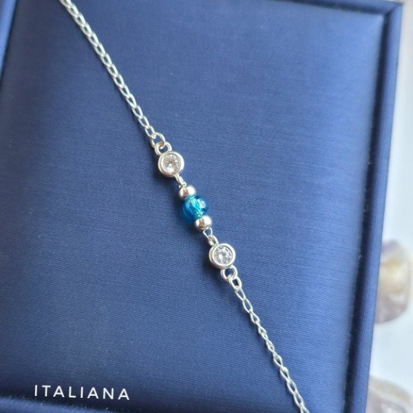 Producto - Pulsera con mistacilla celeste