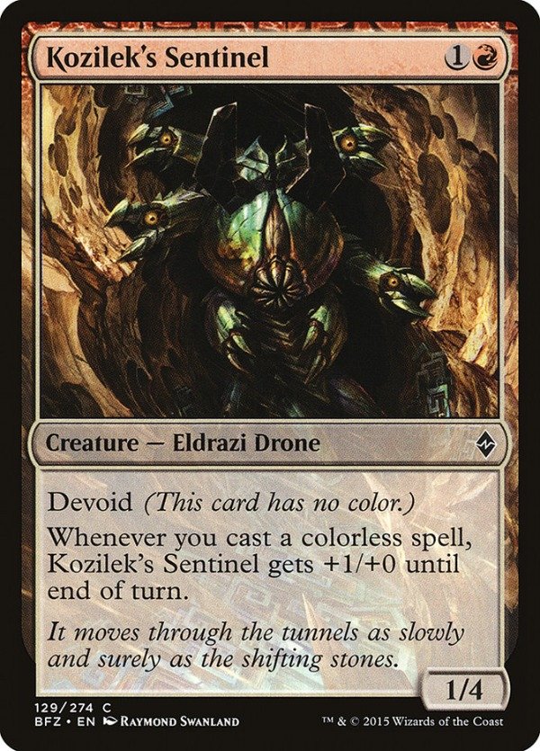 Producto - Kozilek's Sentinel  Battle for Zendikar