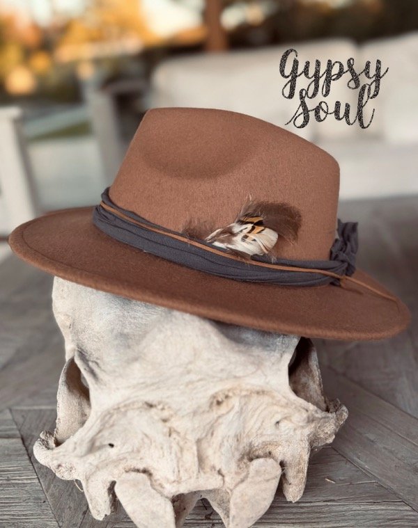Producto - Sombrero paño recto Camel