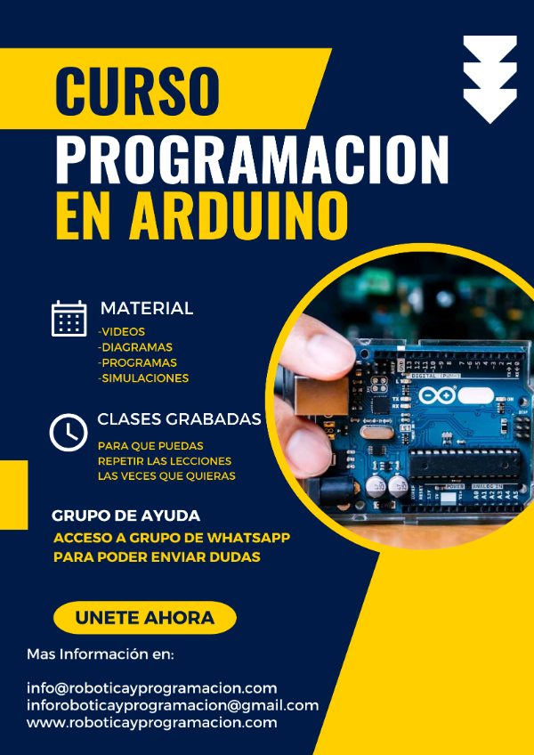 Producto - Curso Programación en Arduino "Presencial"