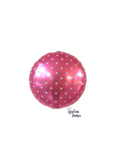 Producto - Globo Redondo Colores Varios Lunares Blancos 10" - 1