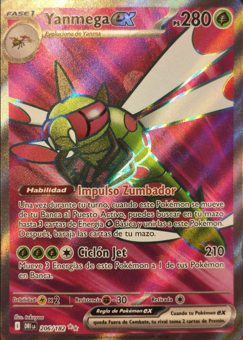 Producto - Yanmega ex - 206/182 - Rivales Predestinados - Holo ESPAÑOL