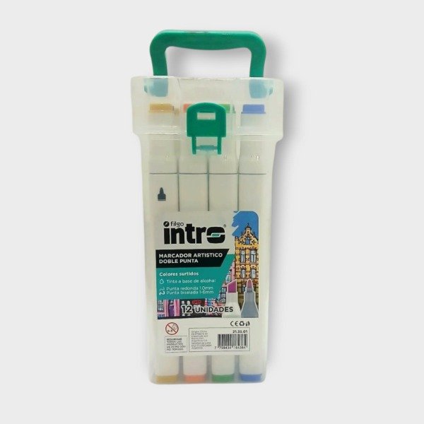 Producto - Marcadores artisticos Filgo doble punta surtido 12u