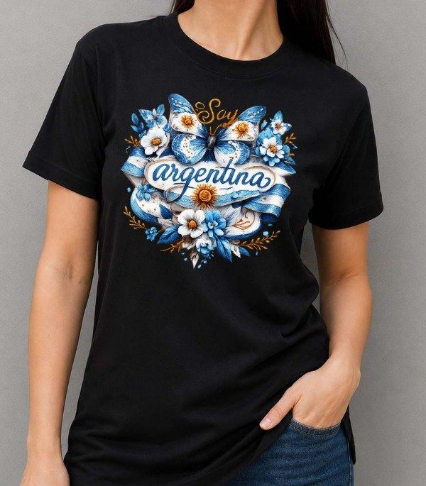 Producto - Remeras Negras Unisex Diseños Argentina 2 - 1