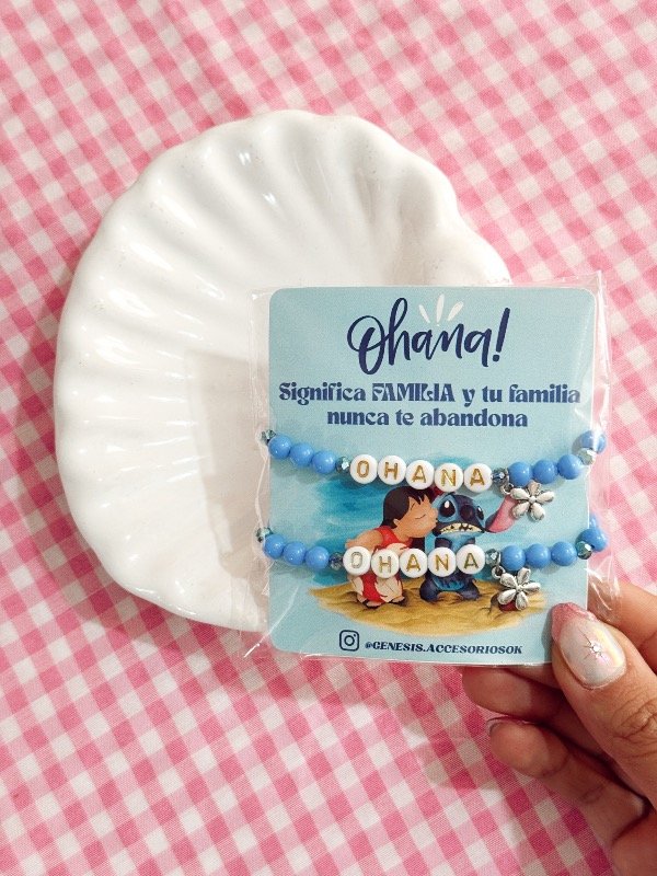 Producto - Pulseras Stitch Ohana Azul