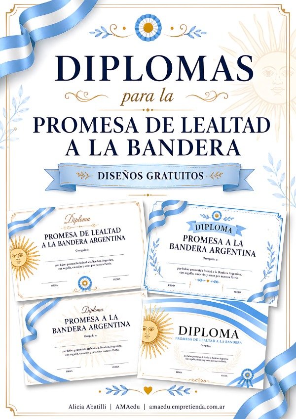 Producto - DIPLOMAS PROMESA DE LEALTAD A LA BANDERA (Material Gratuito)