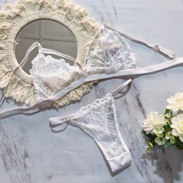 Producto - Conjunto Puntilla con tiras - talle 85