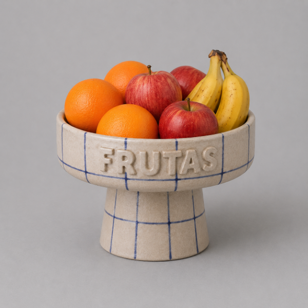 Producto - Molde para Cerámica PDF Frutera - Bowl Elevado con Abecedario
