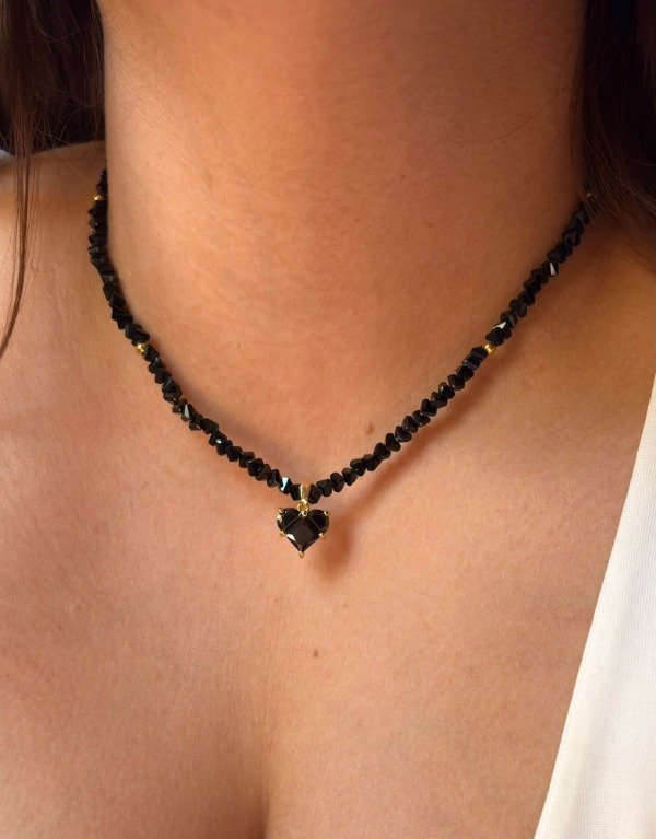 Producto - COLLAR CRISTALES Y CORAZÓN