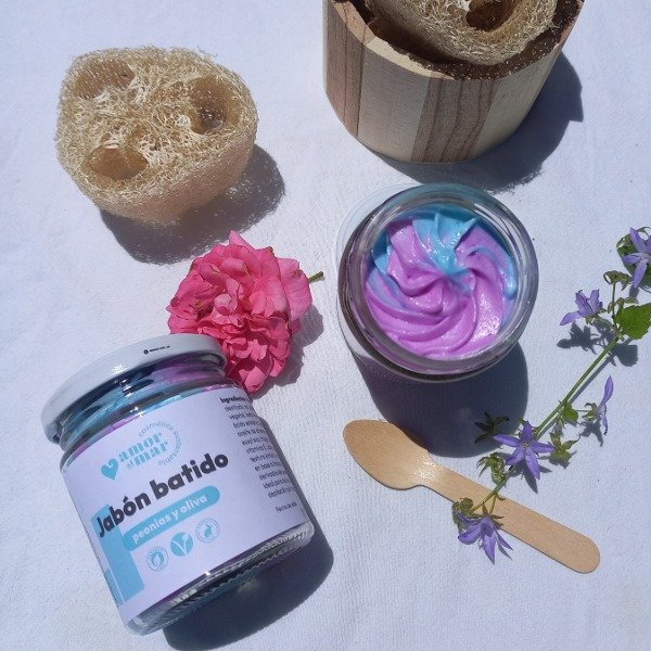Producto - Jabón batido peonías y oliva