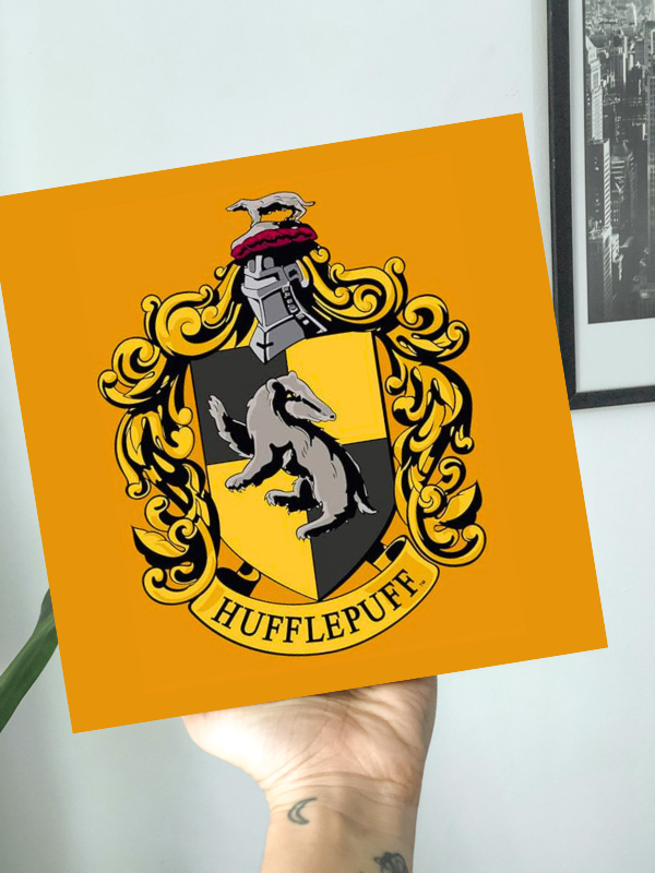 Producto - Cuadro Hufflepuff 20x20 Harry Potter