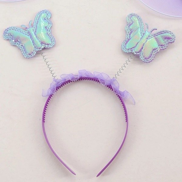 Producto - Vincha mariposa lila - 0