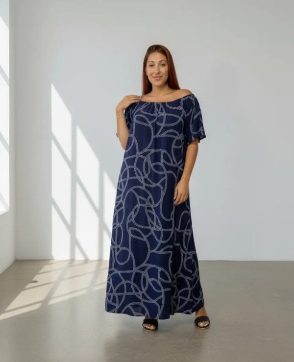 Producto - Bohemia. azul y lineas