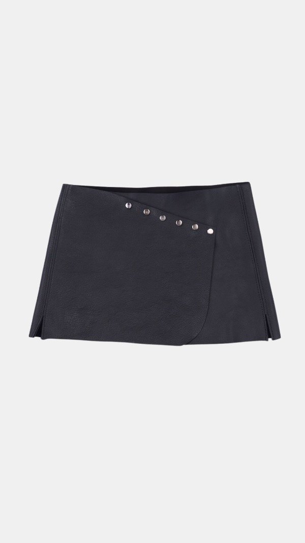 Producto - Pollera Cuero Mini Milán