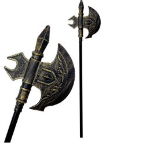 Producto - Arma medieval hacha dorada