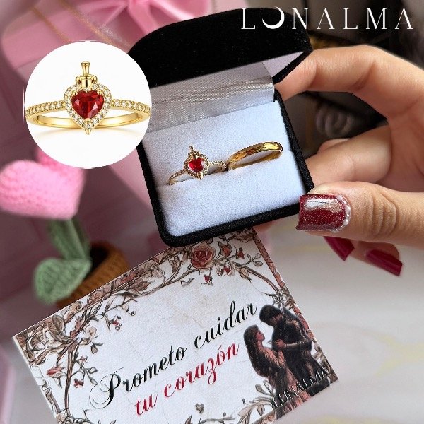 Producto - Anillos de promesa: Heart and Sword